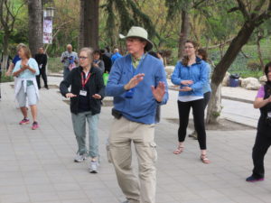 Derek doing T'ai Chi in Beijing park