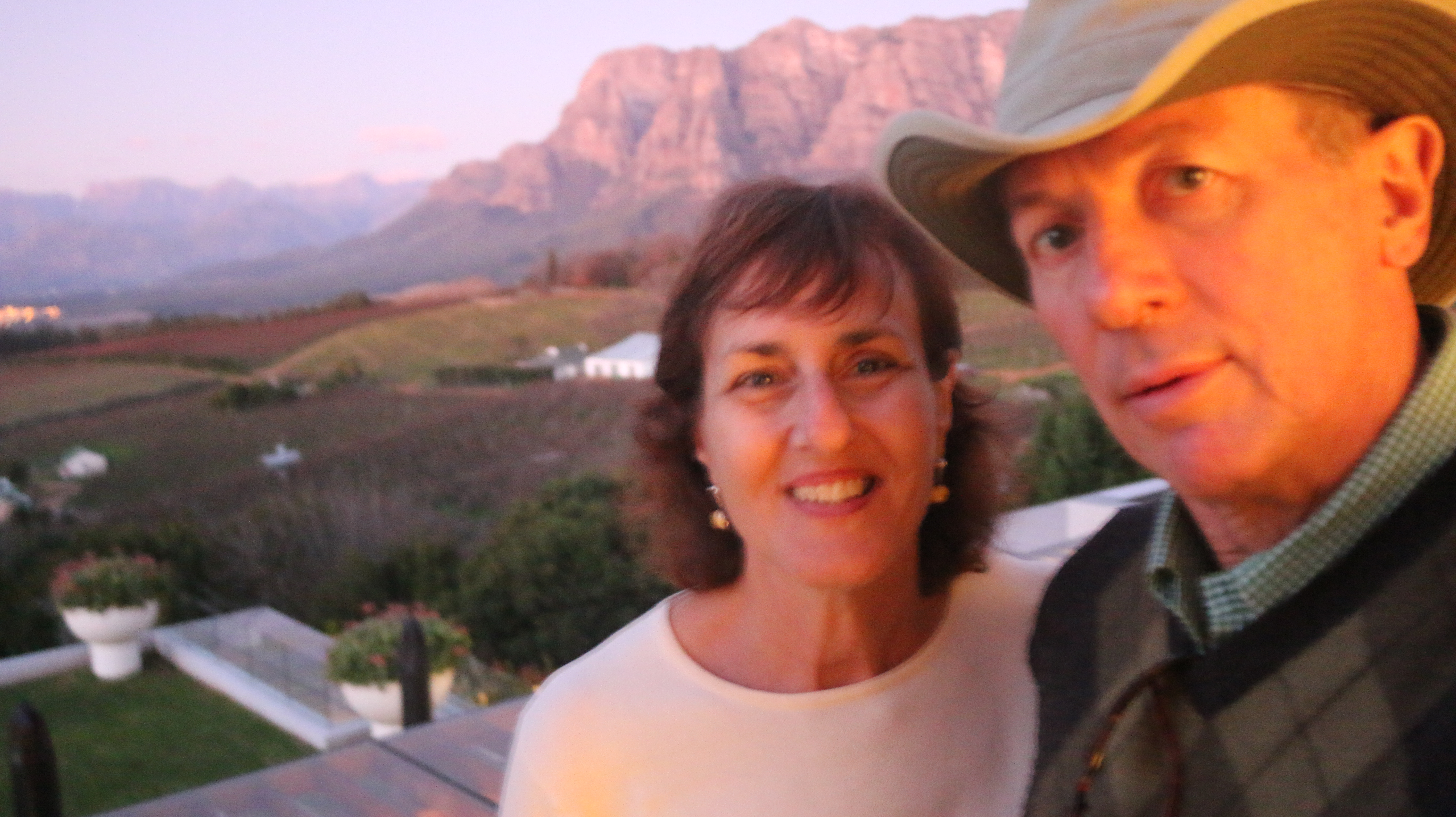 Derek and Elaine at Table Mountain, Cape Town South Africa